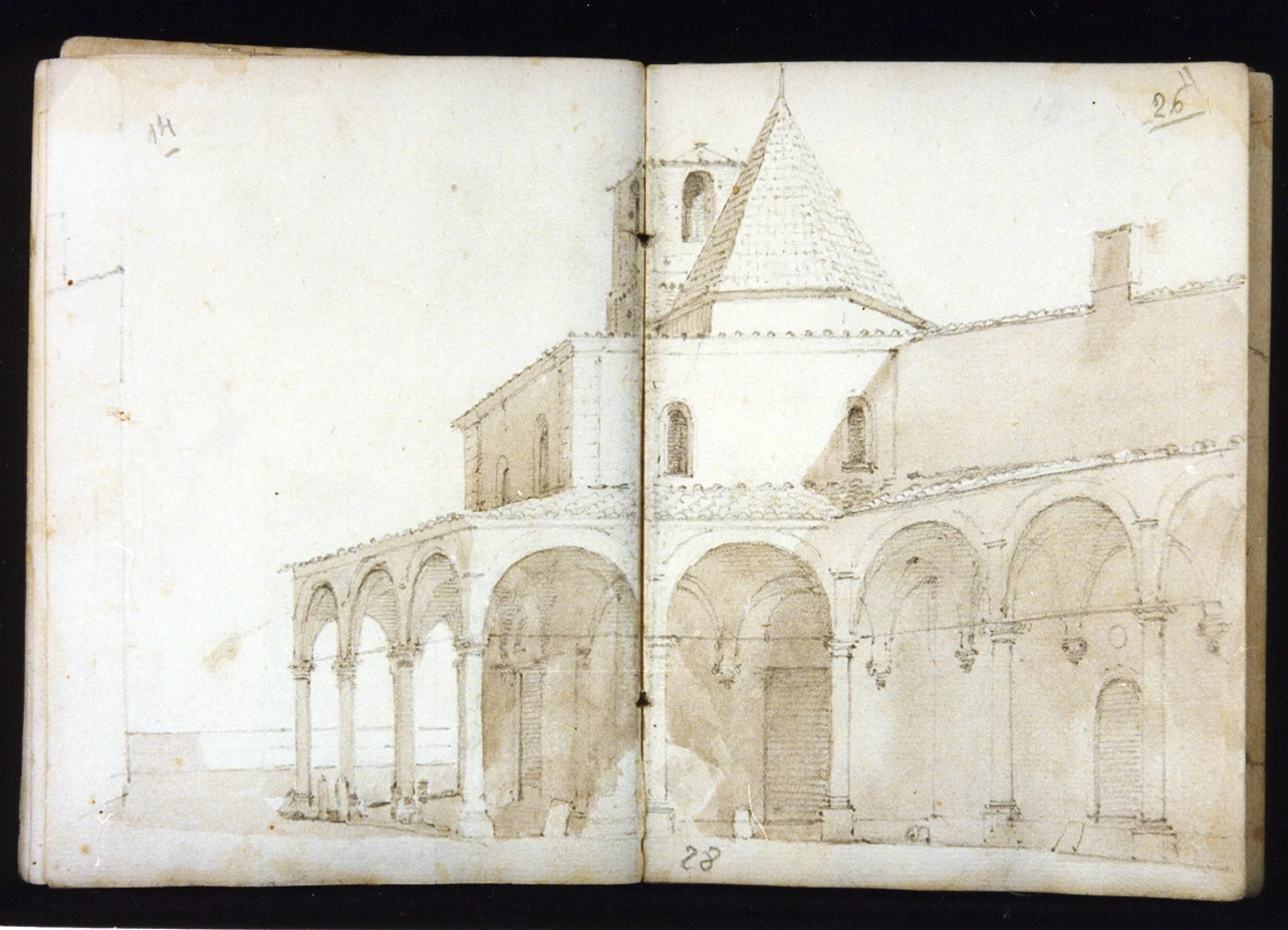 Studio di paesaggio con architetture - Museo Nazionale di san Martino, Napoli